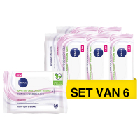 Nivea Aanbieding: Nivea 3in1 Zachte Reinigingsdoekjes (6 dozen - 25 doekjes)  SNI06243