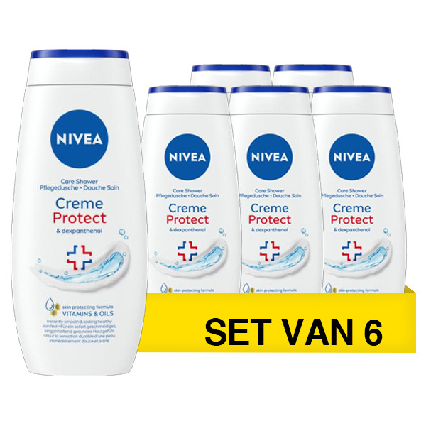 Aanbieding: Nivea Creme Protect douchegel (6 stuks à 250 ml) SNI06255 - 1