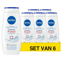 Aanbieding: Nivea Creme Protect douchegel (6 stuks à 250 ml) SNI06255