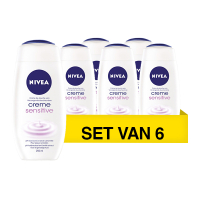 Nivea Aanbieding: Nivea Creme Sensitive douchegel (6 stuks - 250 ml)  SNI06011