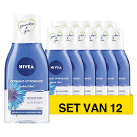 Nivea Aanbieding: Nivea Double Effect Waterproof Oog Make-Up Remover (12 flessen - 125 ml)  SNI06233