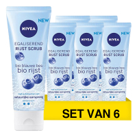 Nivea Aanbieding: Nivea Egaliserende Rijst Scrub (6 flessen - 75 ml)  SNI06251