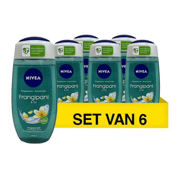 Nivea Aanbieding: Nivea Frangipani & Oil douchegel (6 stuks - 250 ml)  SNI06016 - 1