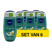 Nivea Aanbieding: Nivea Frangipani & Oil douchegel (6 stuks - 250 ml)  SNI06016