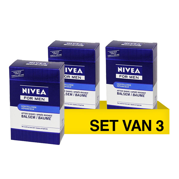 Aanbieding: Nivea Men Aftershave Balsem (3 stuks à 100 ml) SNI06314 - 1
