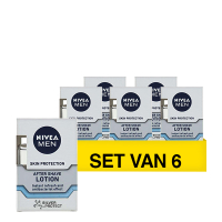 Nivea Aanbieding: Nivea Men Aftershave Silver Protect (6 flessen - 100 ml)  SNI06181