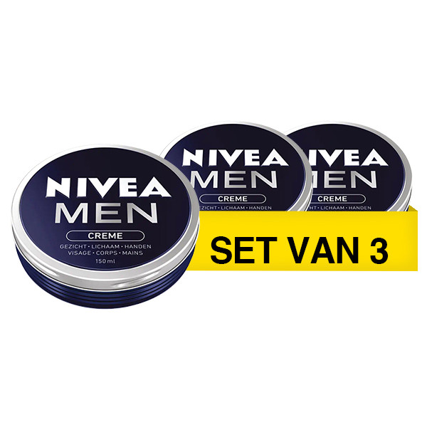 Aanbieding: Nivea Men Crème Blik (3 stuks - 150 ml) SNI06183 - 1