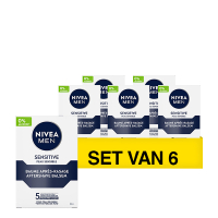 Nivea Aanbieding: Nivea Men Sensitive Aftershave Balsem (6 flessen - 100 ml)  SNI06177