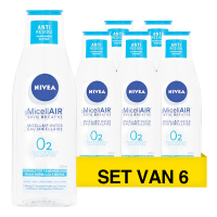Nivea Aanbieding: Nivea Micellair Water Refreshing (6 flessen - 200 ml)  SNI06205
