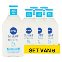 Nivea Aanbieding: Nivea Micellair Water Refreshing (6 flessen - 400 ml)  SNI06217