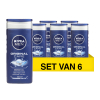 Aanbieding: Nivea Original Care douchegel for men (6 flessen - 250 ml)