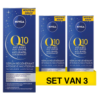 Nivea Aanbieding: Nivea Q10 Anti-Rimpel Nachtserum (3 flessen -30 ml)  SNI06229