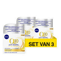 Nivea Aanbieding: Nivea Q10 Power Anti-Rimpel + Extra Voedend Dagcrème SPF15 (3 verpakkingen - 50 ml)  SNI06129