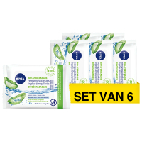 Nivea Aanbieding: Nivea Reinigingsdoekjes Aloe Vera (6 dozen - 25 doekjes)  SNI06239