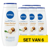 Aanbieding: Nivea Shea Butter & Botanical Oil Douchegel (6 flessen - 250 ml)