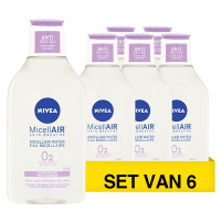 Nivea Aanbieding: Nivea Soothing Micellair Water (6 flessen - 400 ml)  SNI06211