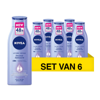 Nivea Aanbieding: Nivea Zijdezacht Shea Butter bodymilk (6 flessen - 400 ml)  SNI06030