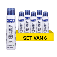Nivea Aanbieding: Nivea deodorant spray Sensitive Protect for men (6 flessen - 150 ml)  SNI06050