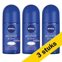 3x Nivea deoroller Protect &amp; Care 48H (50 ml)
