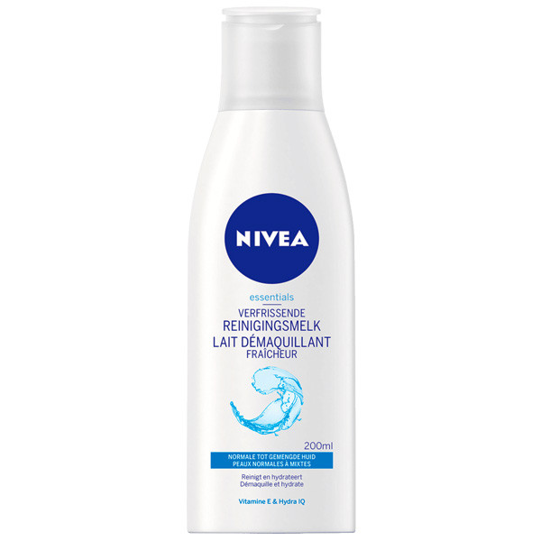 Nivea Essentials normale/gemengde huid reinigingsmelk (200 ml)  SNI05288 - 1