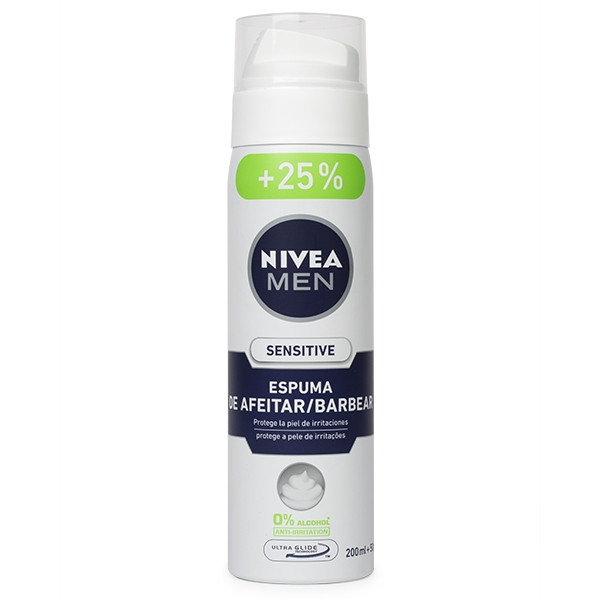 Verdeelstuk ervaring landen Nivea Sensitive scheerschuim for men (250 ml) Nivea 123schoon.nl