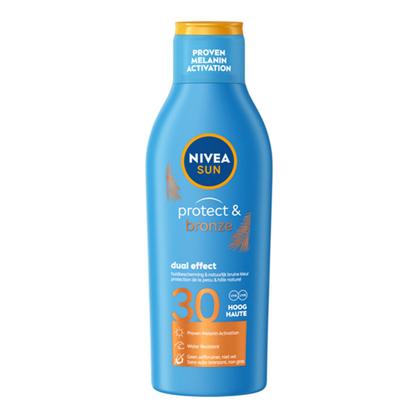 Nivea Sun Protect & Bronze Zonnemelk | SPF30 | 200 ml SNI06294 - 1
