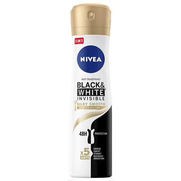 Nivea deodorant spray Black & White Invisible Silky Smooth (150 ml)  SNI05341 - 1