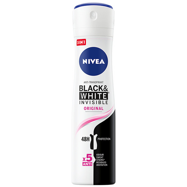 Nivea deodorant spray Invisible Black & White Original (150 ml)  SNI05351 - 1