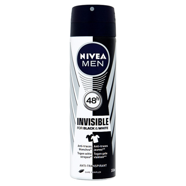 Nivea deodorant spray Invisible Power Black & White for Men (150 ml)  SNI05039 - 1