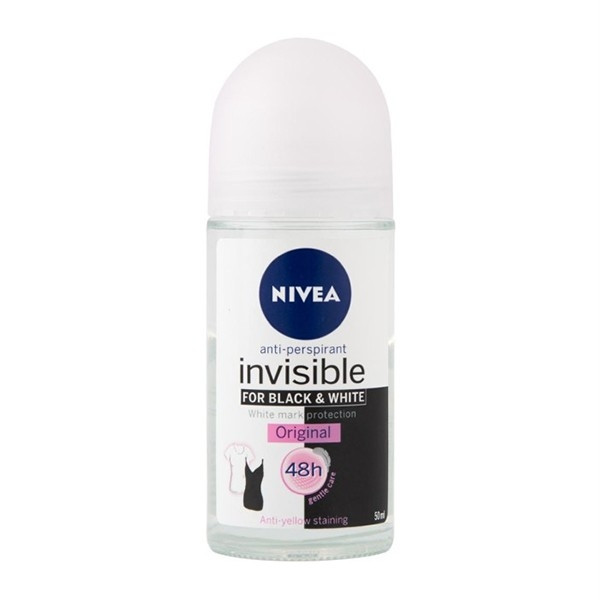 Nivea deoroller Invisible Black & White Original (50 ml)  SNI05239 - 1