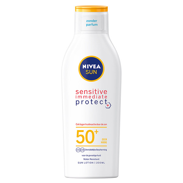 Nivea zonnemelk Sensitive Immediate Protect anti-allergie factor 50+ (200 ml)  SNI05300 - 1