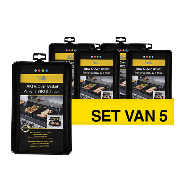 Aanbieding: 5x NoStik Oven- & BBQ-schaal Small (18 x 28 x 3 cm) SNO00079 - 1