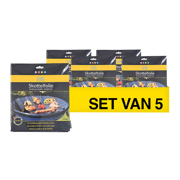 Aanbieding: 5x NoStik Skottelbraai bakfolie (Ø 48 cm) SNO00078 - 1