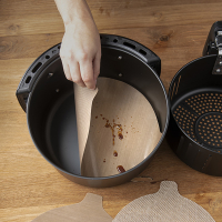 NoStik Airfryer bak en beschermfolie- set van 2 (Ø 23,5 - 25,5 cm)  SNO00061