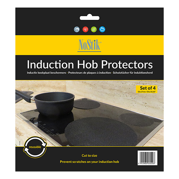 NoStik Inductieplaat beschermers | 4 stuks (Ø27cm)  SNO00062 - 1