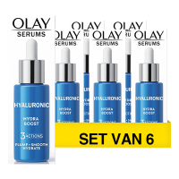 Olaz Aanbieding: Olay Hyaluronic24 + Vitamin B5 Dagserum Parfumvrij (6 stuks - 40 ml)  SOL00111