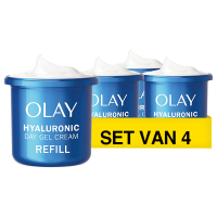 Olaz Aanbieding: Olay Hyaluronic Gel Dagcreme Navulling (4 stuks - 50 ml)  SOL00145