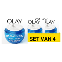 Olaz Aanbieding: Olay Hyaluronic Gel Dagcreme Parfumvrij (4 stuks - 50 ml)  SOL00119