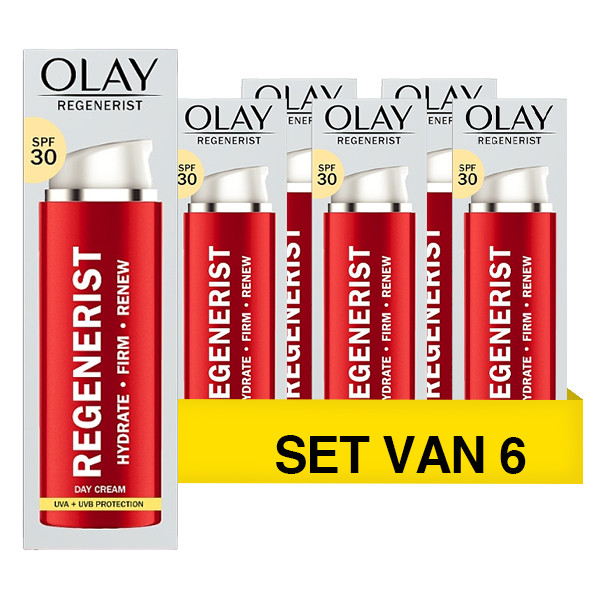Olaz Aanbieding: Olay Regenerist SPF30 Dagcreme Met Pomp (6 stuks - 50 ml)  SOL00079 - 1
