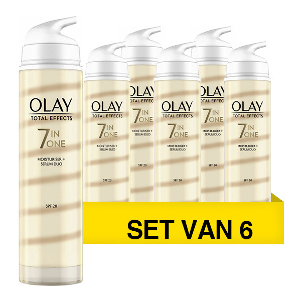 Olaz Aanbieding: Olay Total Effects 7in1 Dagcreme + Serum 20 SPF (6 stuks - 40 ml)  SOL00107 - 1