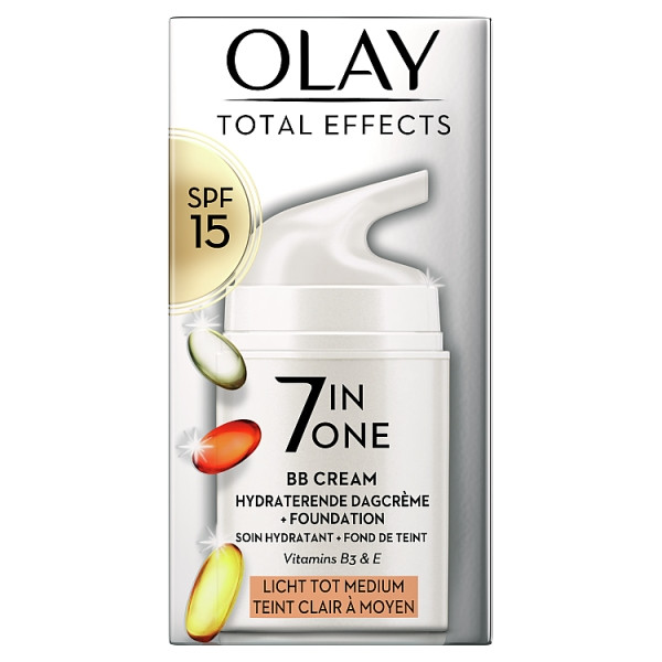 Olaz Olay Total Effects 7in1 BB Cream SPF 15 Light-Medium (50 ML)  SOL00096 - 2