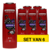 Aanbieding: Old Spice Nightpanther 3 In 1 Body Hair Face Wash (6 stuks à 400 ml) SOL00153 - 1