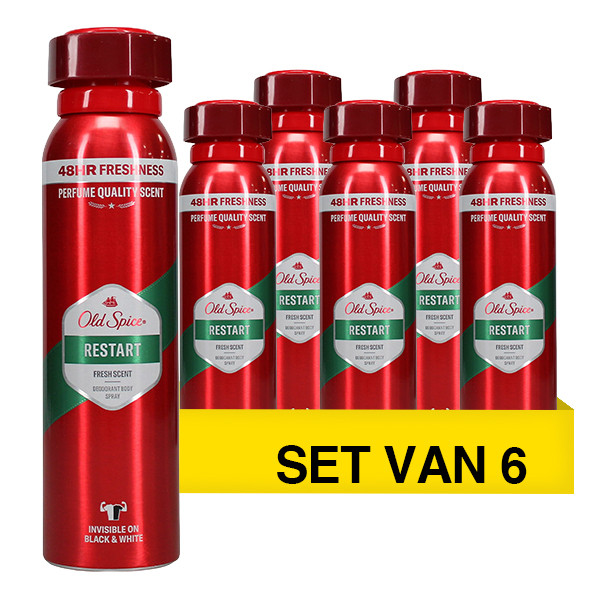 Aanbieding: Old Spice Restart Deodorant Body Spray (6 stuks à 150 ml) SOL00161 - 1