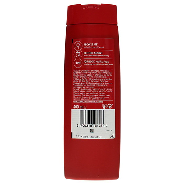 Old Spice Nightpanther 3 In 1 Body Hair Face Wash (400 ml) SOL00152 - 2