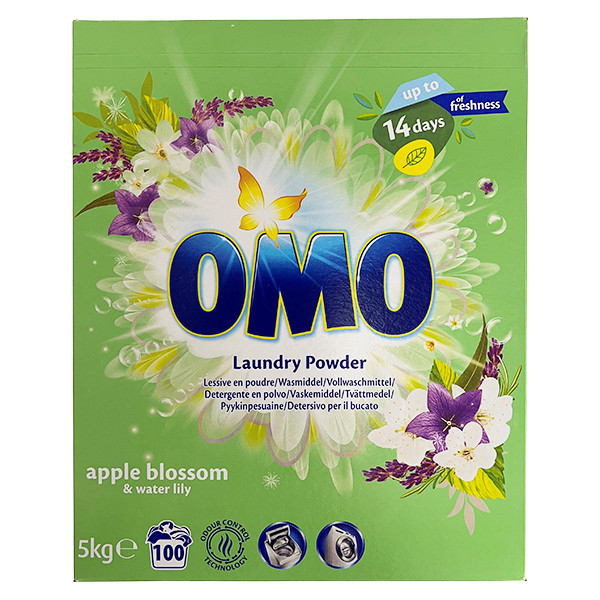 Omo Waspoeder Color apple blossom & water lily 5 kg (100 wasbeurten)  SOM00057 - 1