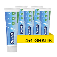 4 + 1 gratis Oral-B 1-2-3 Extra Fresh tandpasta (75 ml) SOR00221
