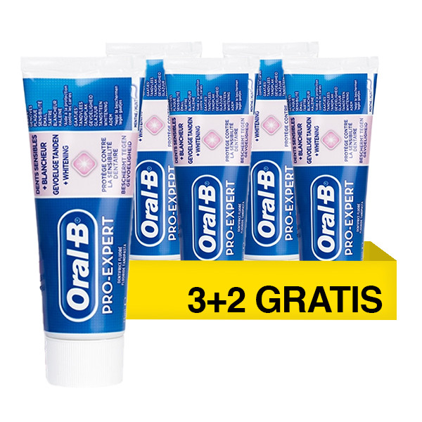 4 + 1 gratis Oral-B Pro-Expert Sensitive + Whitening tandpasta (75 ml) SOR00220 - 1