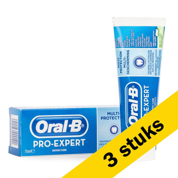 ontploffen tandarts bon Aanbieding: 3x Oral-B tandpasta Pro-Expert Multi Bescherming Zacht (75 ml)  Oral-B 123schoon.nl