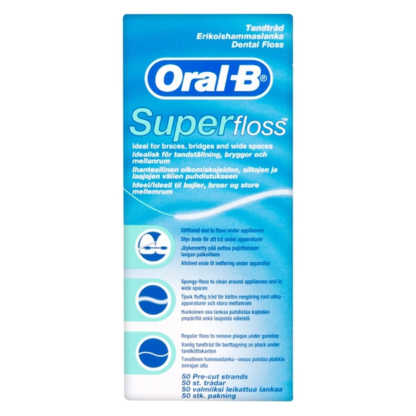Oral-B flosdraad Super Floss (50 draden)  SOR00004 - 1