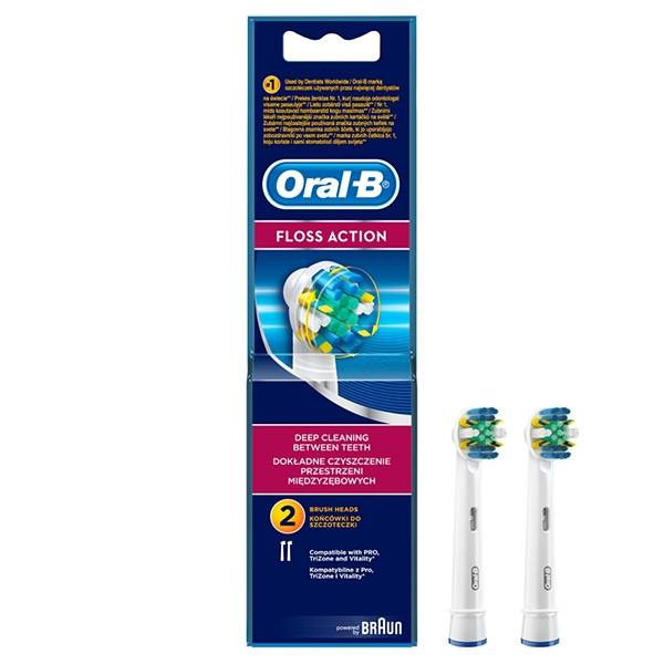 Oral-B opzetborstels Floss Action (2 stuks)  SOR00028 - 1